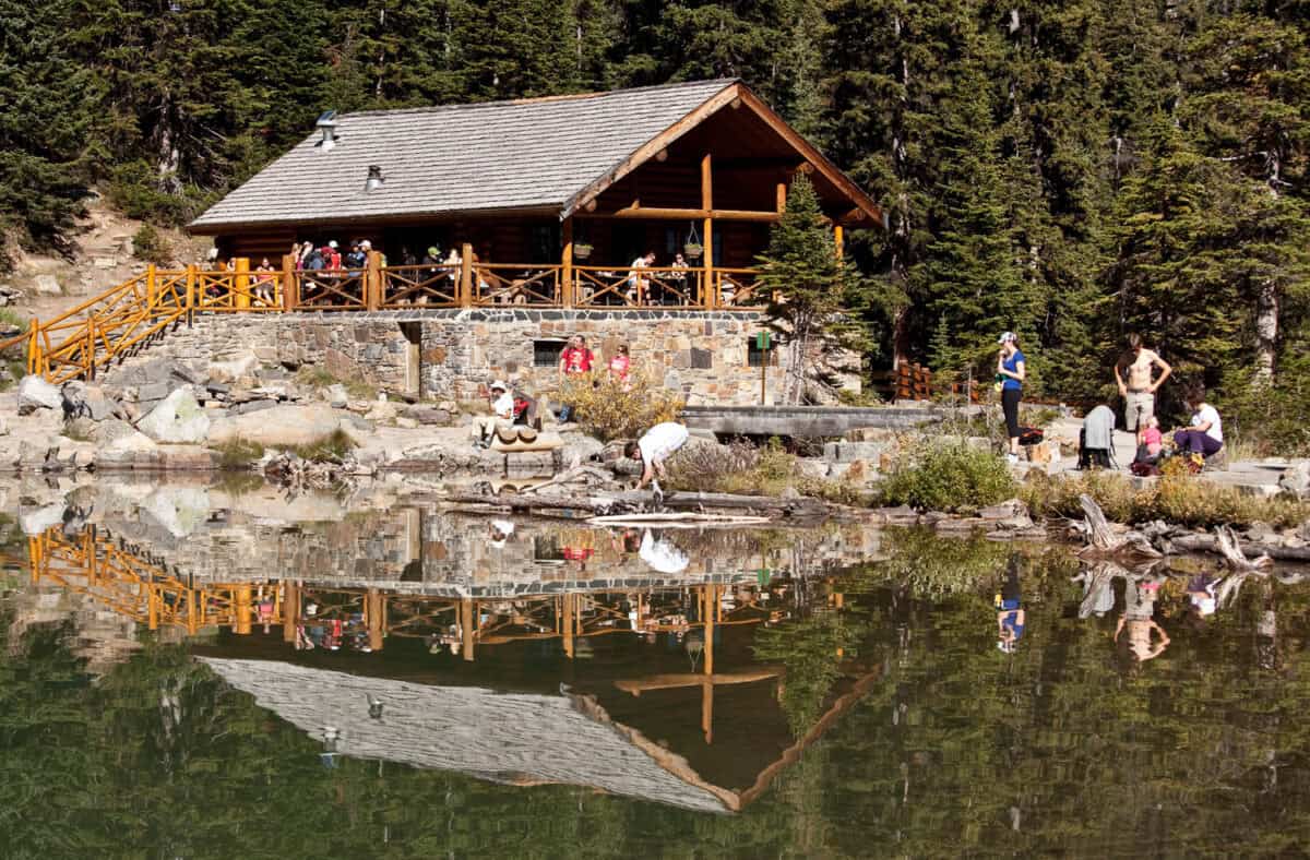 Summer Day at Lake Agnes Tea House